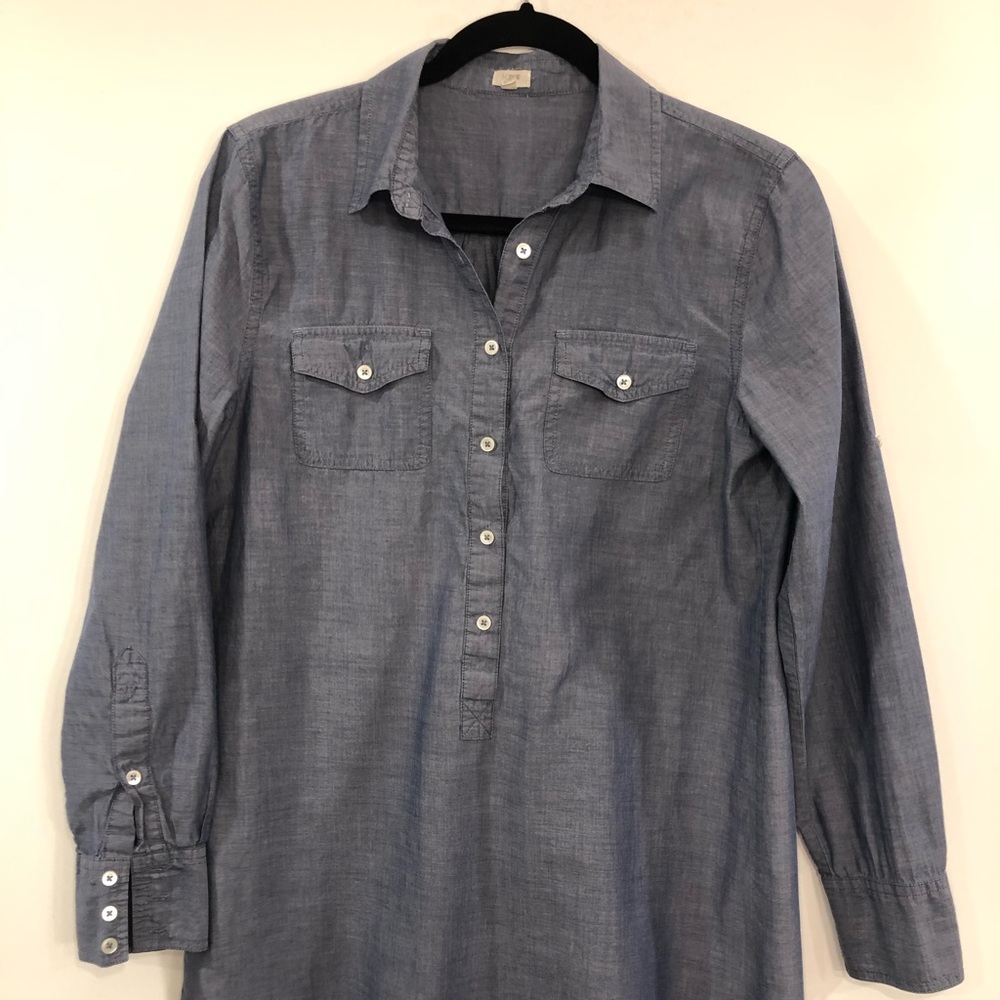 J Crew tunic style shirt